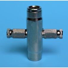 BRASS SLIP LOCK STRAIGHT WITH TWO OUTLETS FOR NOZZLES(Code-284) 